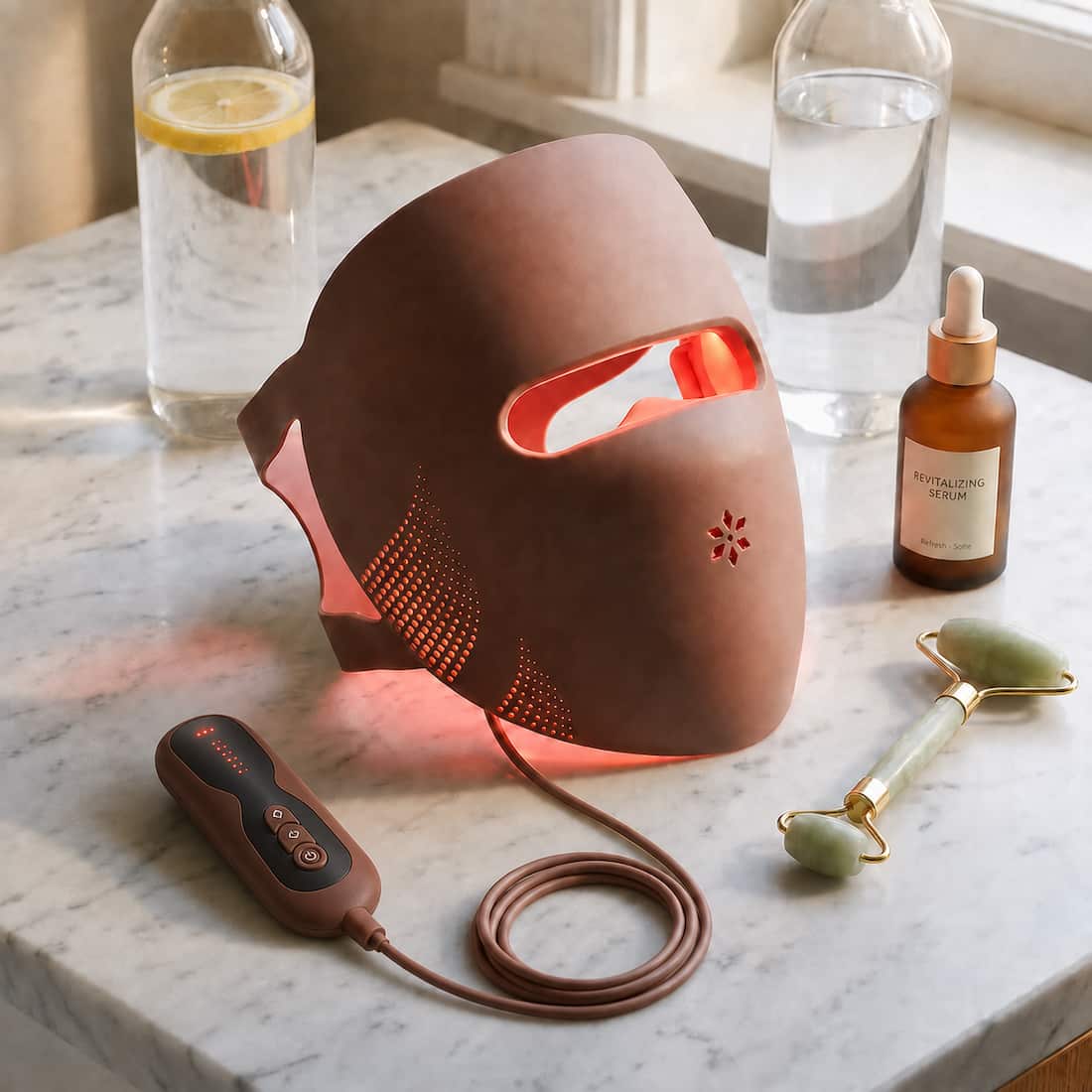 Purify Glow – LED-ansiktsmask med rött ljus